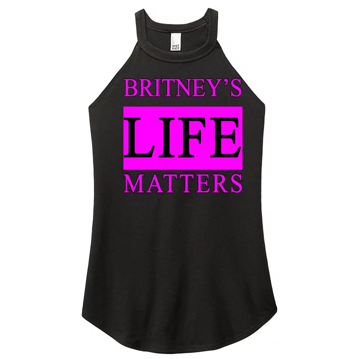 Britney's Life Matters BLM Free Britney Women’s Perfect Tri Rocker Tank