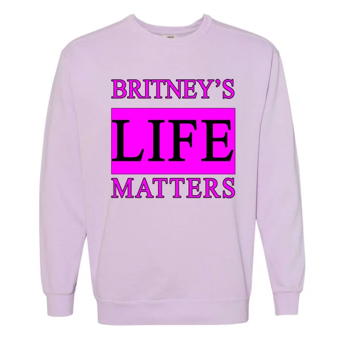 Britney's Life Matters BLM Free Britney Garment-Dyed Sweatshirt