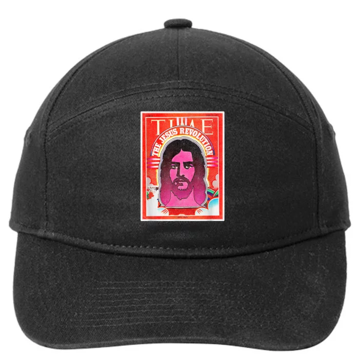 Boho Retro Jesus Revolution Vintage Christian Faith Revival 7-Panel Snapback Hat