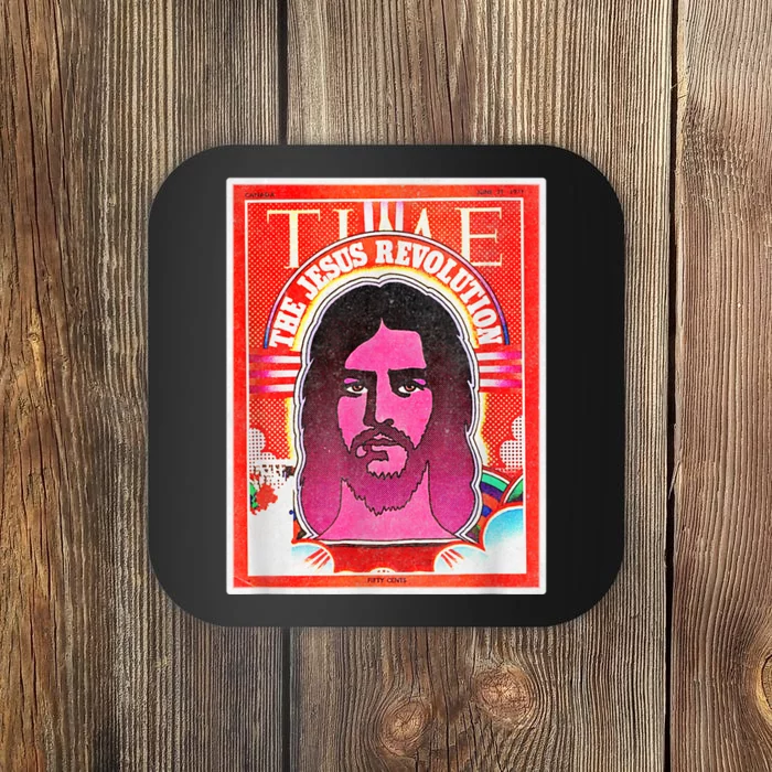 Boho Retro Jesus Revolution Vintage Christian Faith Revival Coaster