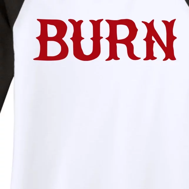 Burn Red Lighter Women's Tri-Blend 3/4-Sleeve Raglan Shirt