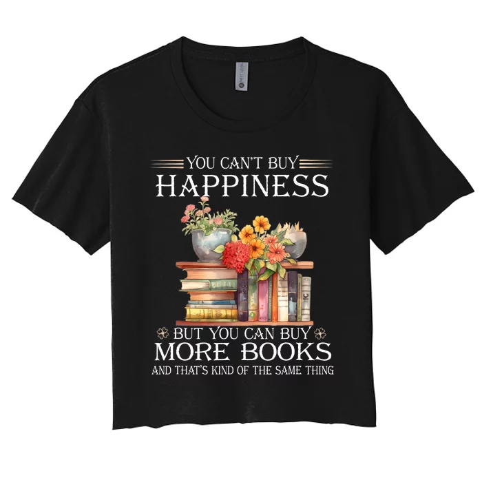 Books Reading Lovers Bookworm Funny Librarian Book Nerd Read Women's Crop Top Tee