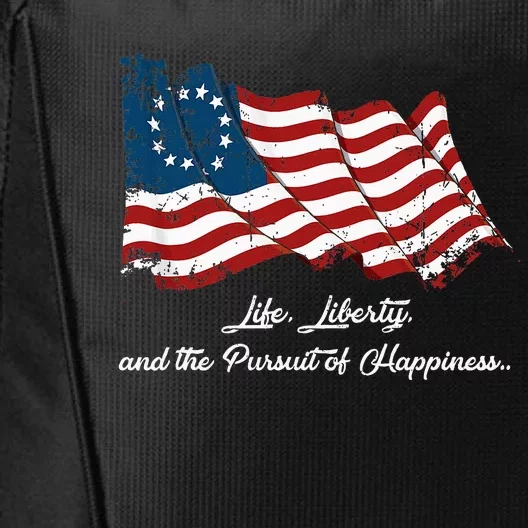 Betsy Ross Life Liberty And The Pursuit Of Happiness City Backpack