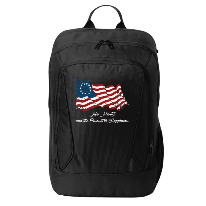 Betsy Ross Life Liberty And The Pursuit Of Happiness City Backpack