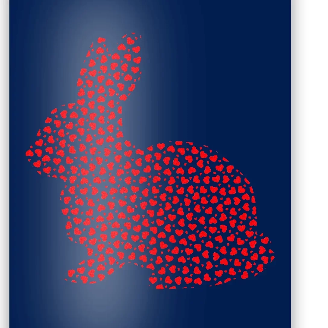 Bunny Rabbit Lover Valentine Gift Bunny Valentine's Day Poster