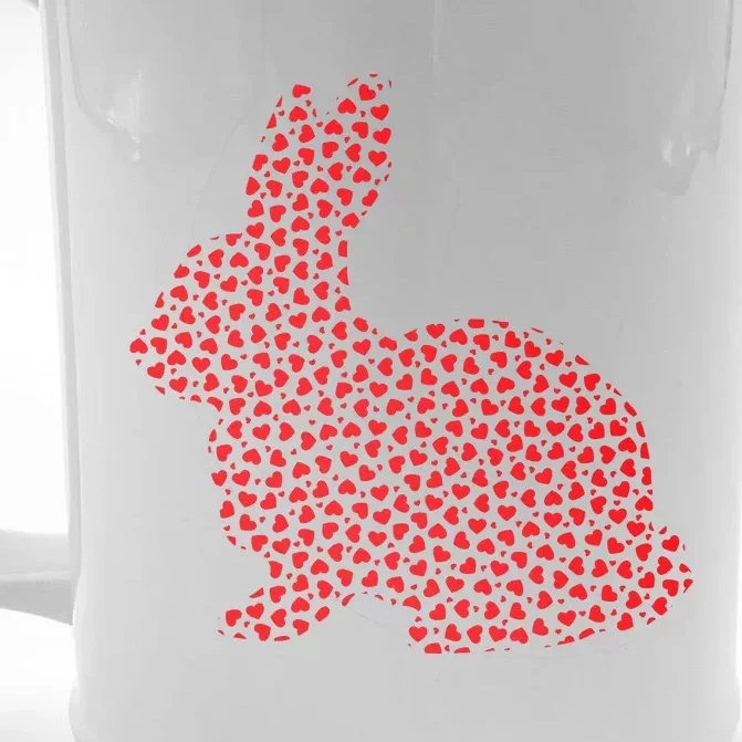 Bunny Rabbit Lover Valentine Gift Bunny Valentine's Day Front & Back Beer Stein