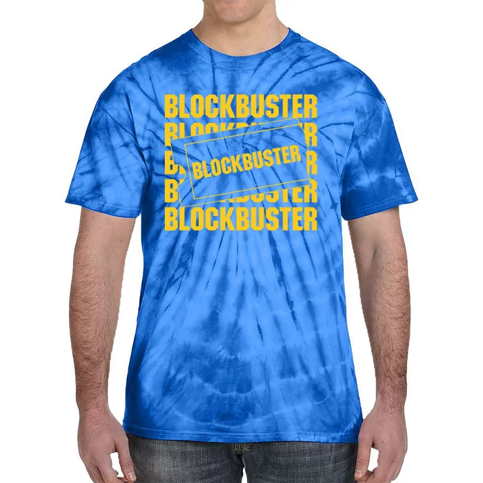 Blockbuster Repeating Logo With Ticket Tie-Dye T-Shirt