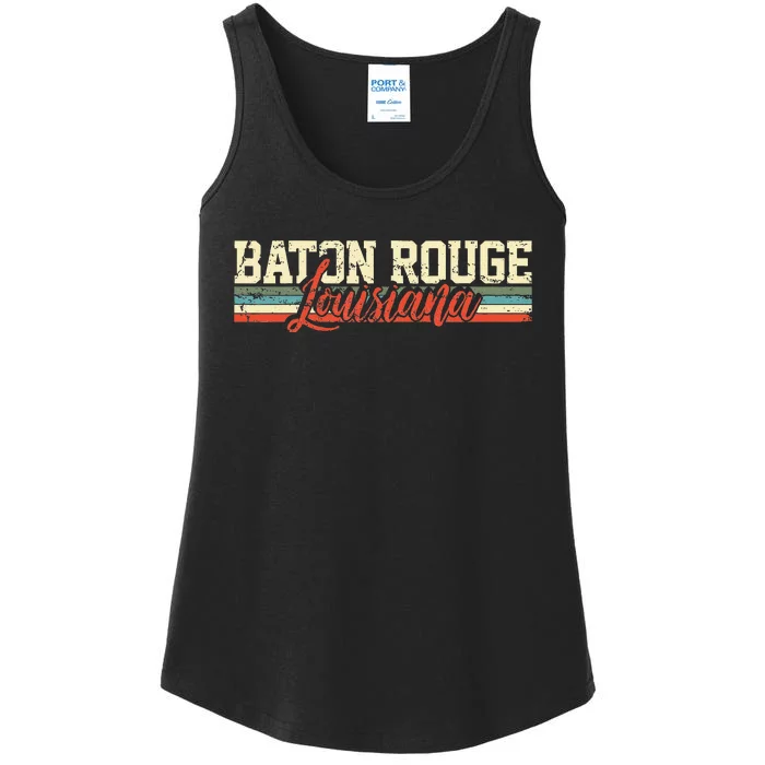 Baton Rouge Louisiana Vintage Gift Ladies Essential Tank