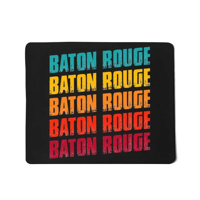 Baton Rouge Louisiana Souvenir Retro Vintage Baton Rouge Mousepad