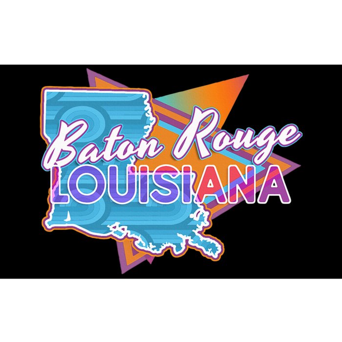 Baton Rouge Louisiana Vintage Retro Throwback Bumper Sticker