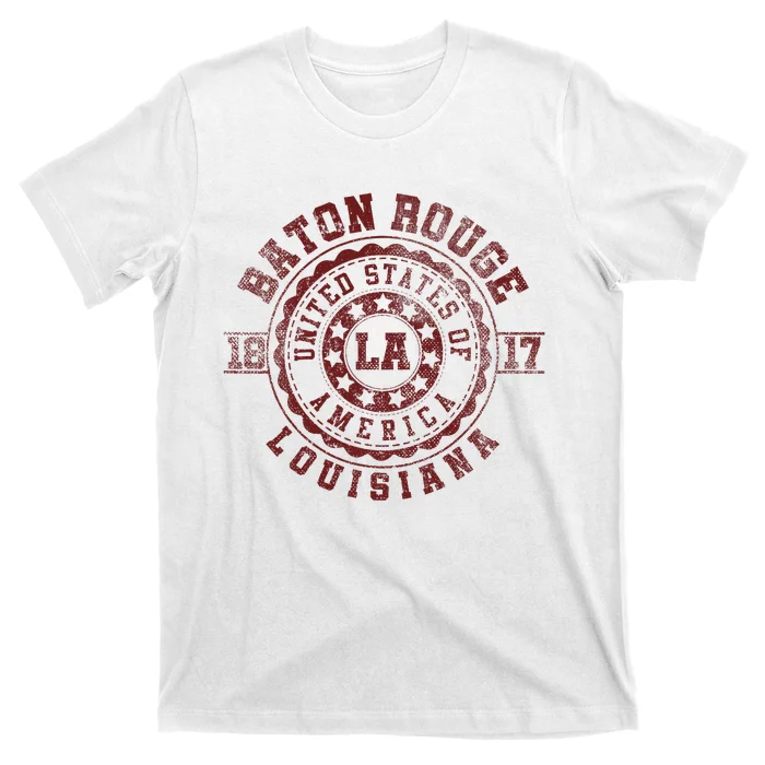 Baton Rouge La Louisiana Vintage City Apparels T-Shirt