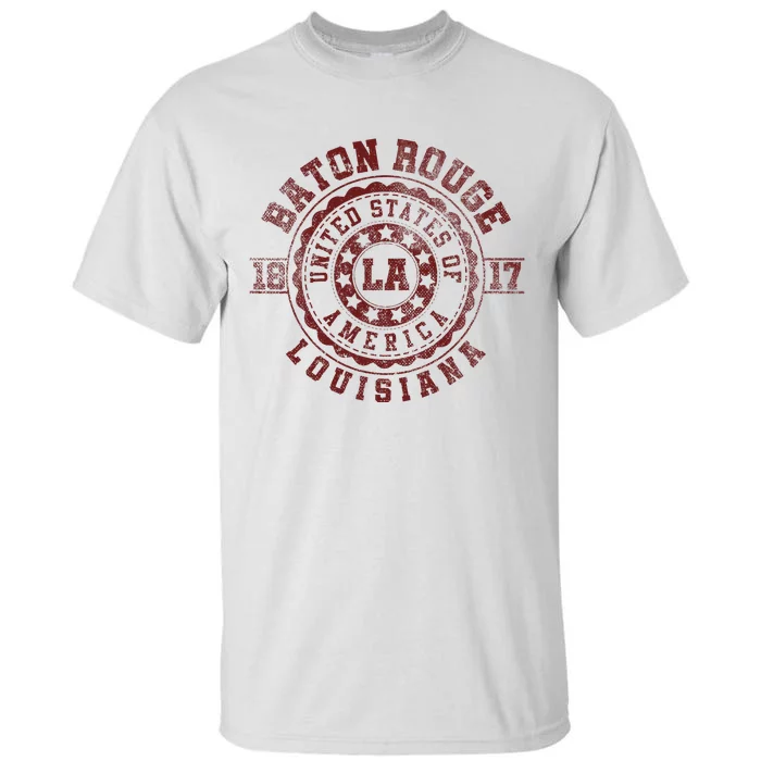 Baton Rouge La Louisiana Vintage City Apparels Tall T-Shirt