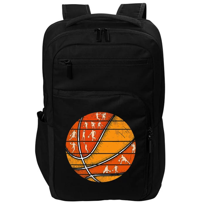 Basketball Retro Love Basketball Player Impact Tech Backpack