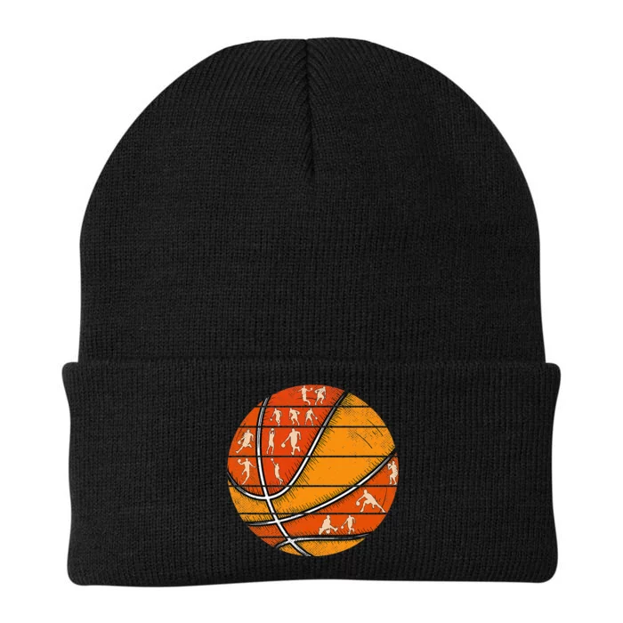 Basketball Retro Love Basketball Player Knit Cap Winter Beanie