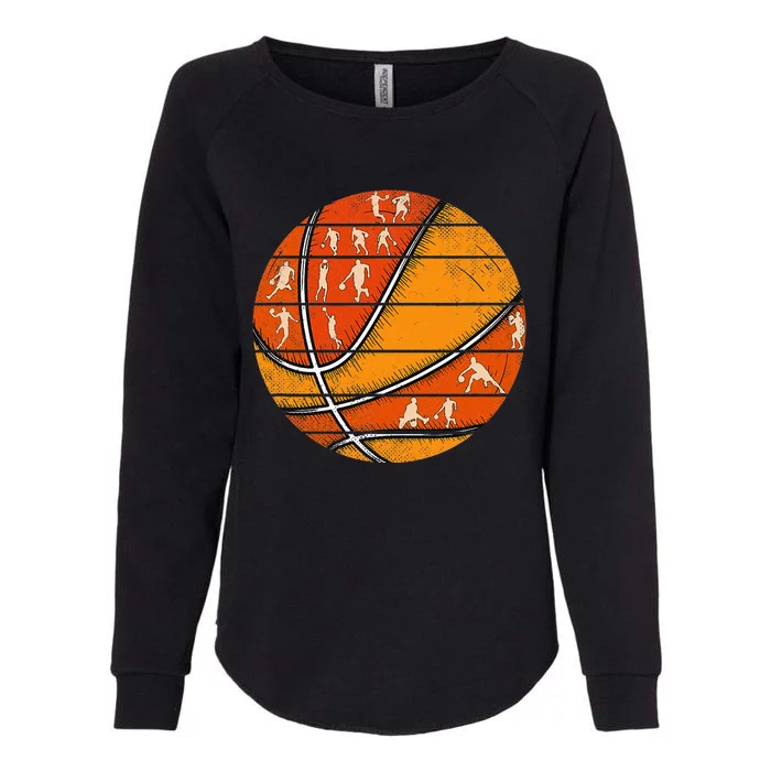 Basketball Retro Love Basketball Player Womens California Wash Sweatshirt