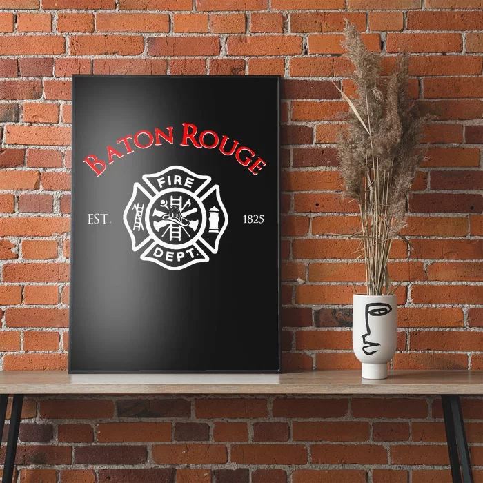 Baton Rouge Louisiana Fire Rescue Department Firefighters Poster