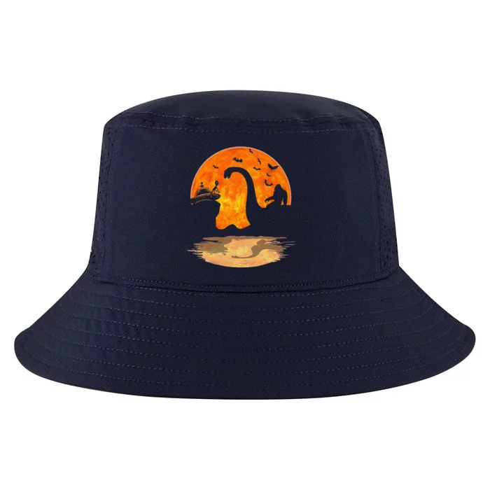 Bigfoot Riding Loch Ness Monster Meets Alien Ship Halloween Cool Comfort Performance Bucket Hat