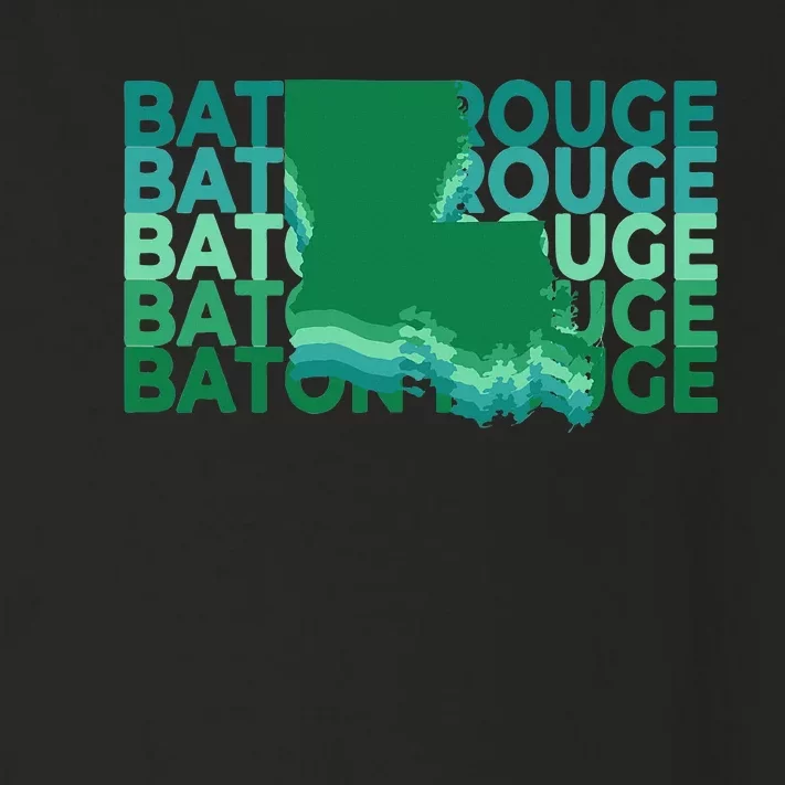 Baton Rouge Louisiana Green Repeat La City Toddler Long Sleeve Shirt