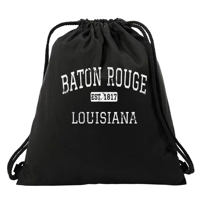 Baton Rouge Louisiana La Vintage Drawstring Bag