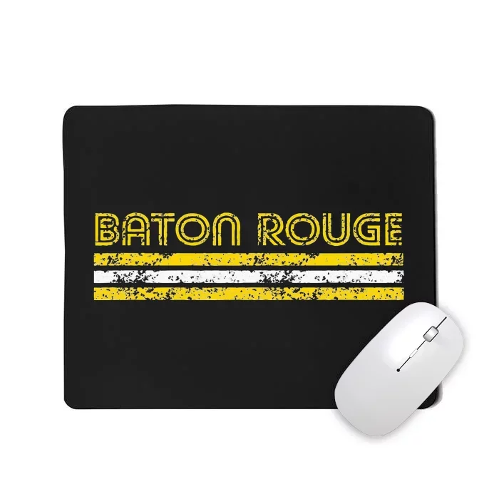 Baton Rouge Louisiana Retro Vintage Curve Mousepad