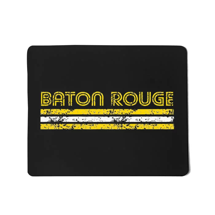 Baton Rouge Louisiana Retro Vintage Curve Mousepad