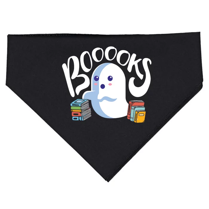 Book Reading Lover Halloween Ghost Librarian Reading Club USA-Made Doggie Bandana