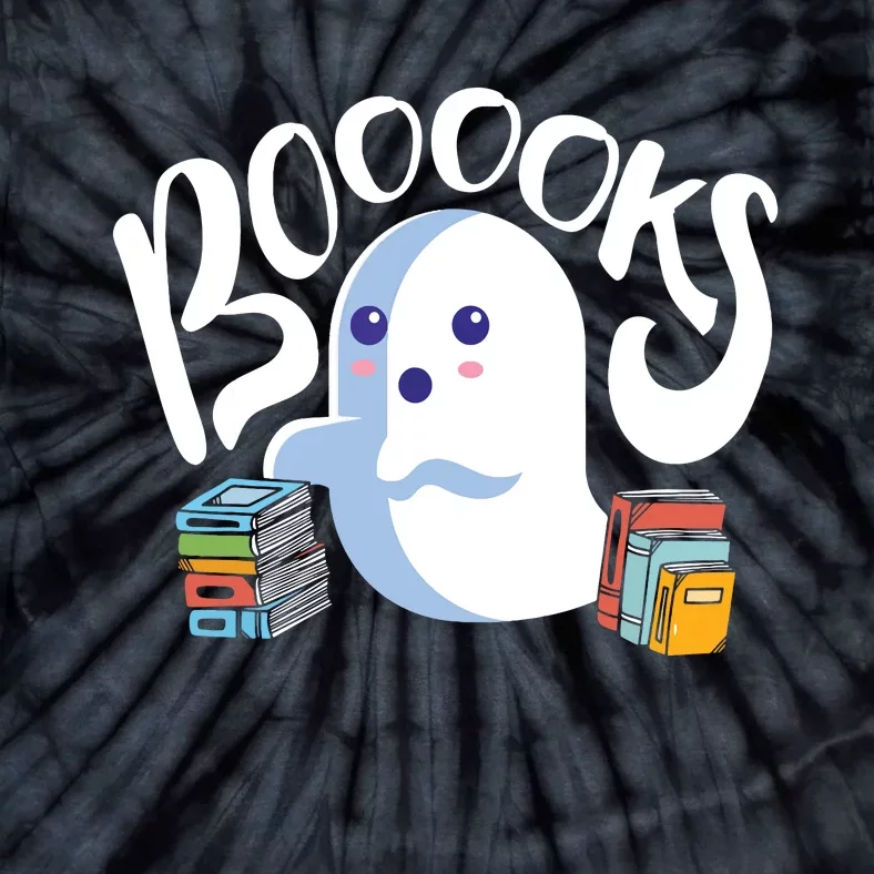 Book Reading Lover Halloween Ghost Librarian Reading Club Tie-Dye T-Shirt