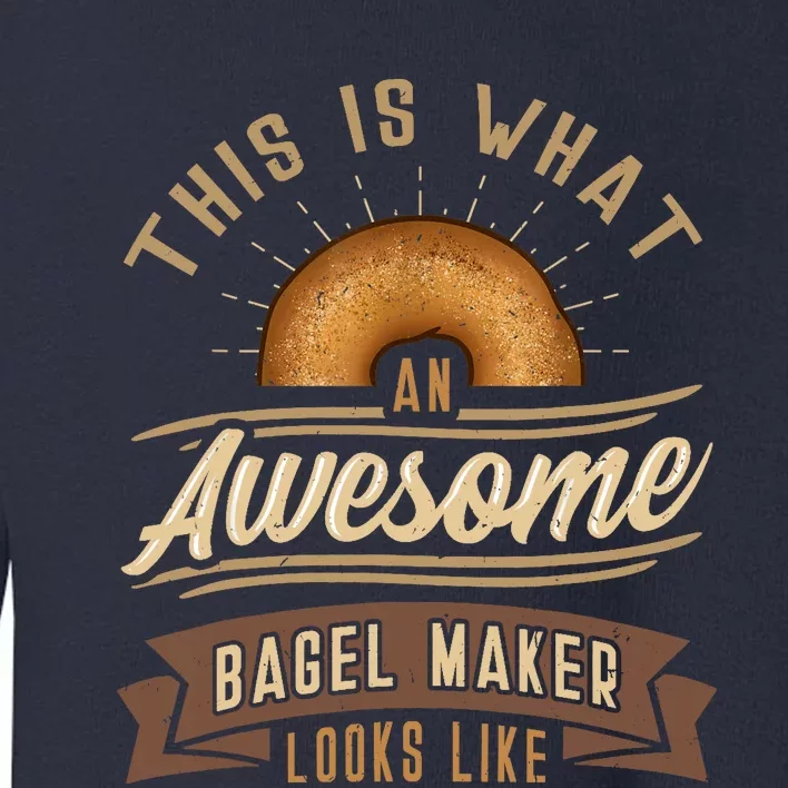 Bagel Roll Lover Baker Wheat Bakery Jewish Bread Gift Idea Toddler Sweatshirt