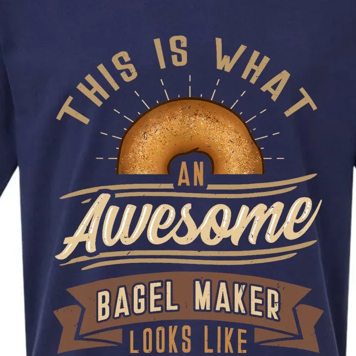 Bagel Roll Lover Baker Wheat Bakery Jewish Bread Gift Idea Sueded Cloud Jersey T-Shirt