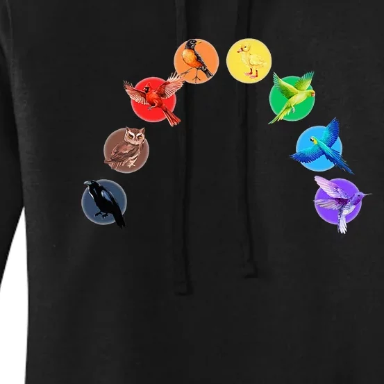 Bird Rainbow Lgbtq Queer Pride Owl Duck Hummingbird Parrot Women's Pullover Hoodie