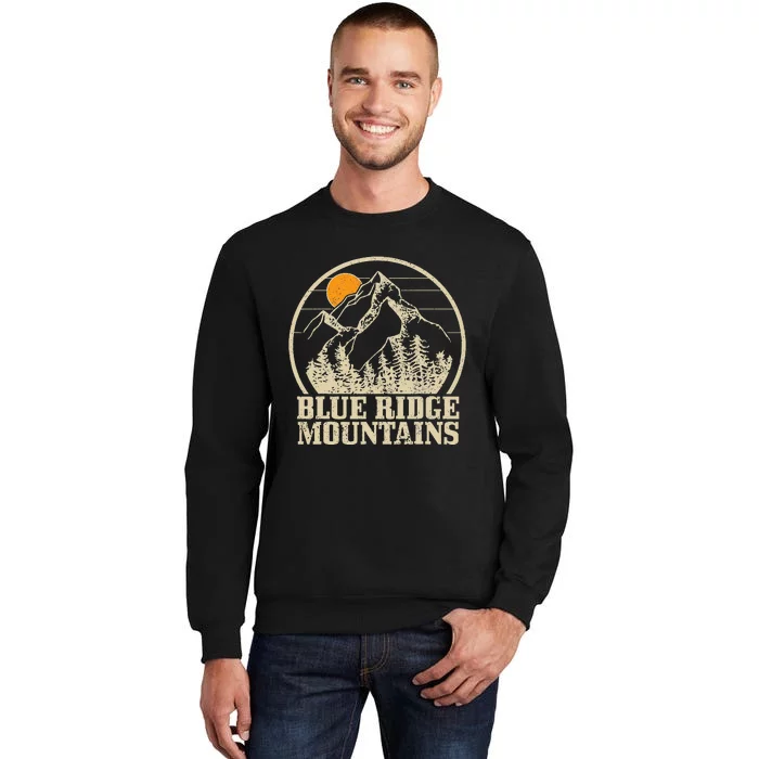 Blue Ridge Mountains Vintage Hiking Camping Sweatshirt