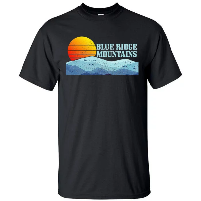 Blue Ridge Mountains Vintage Vintage Hiking Camping Gift Tall T-Shirt