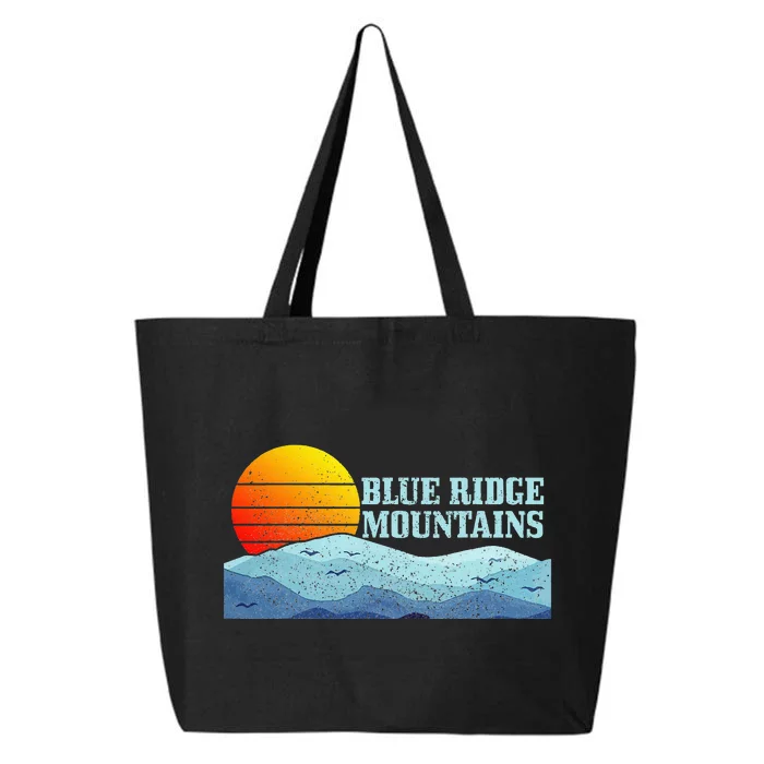 Blue Ridge Mountains Vintage Hiking Camping 25L Jumbo Tote