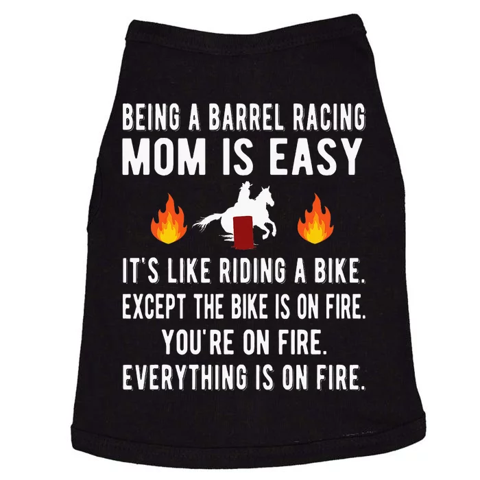 Barrel Racing Mom Funny Barrel Racing Mother Doggie Tank