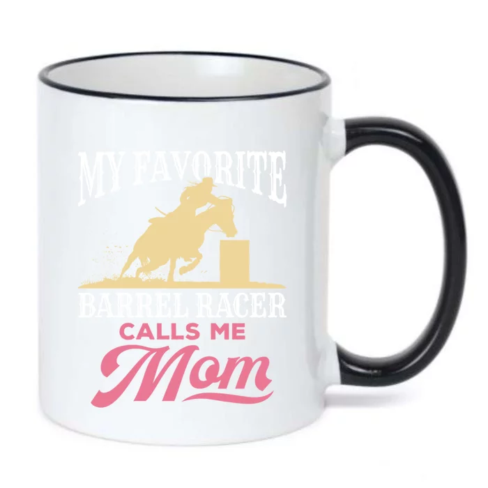 Barrel Racing Mom Horse Favorite Barrel Racer Mother's Day Gift Black Color Changing Mug