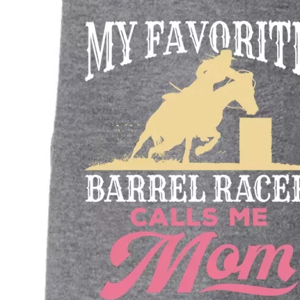 Barrel Racing Mom Horse Favorite Barrel Racer Mother's Day Gift Doggie 3-End Fleece Hoodie