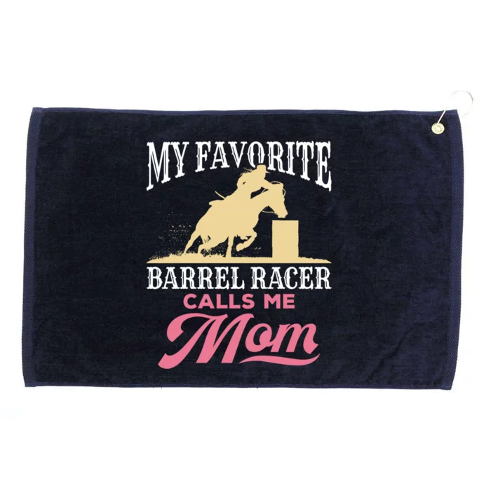 Barrel Racing Mom Horse Favorite Barrel Racer Mother's Day Gift Grommeted Golf Towel