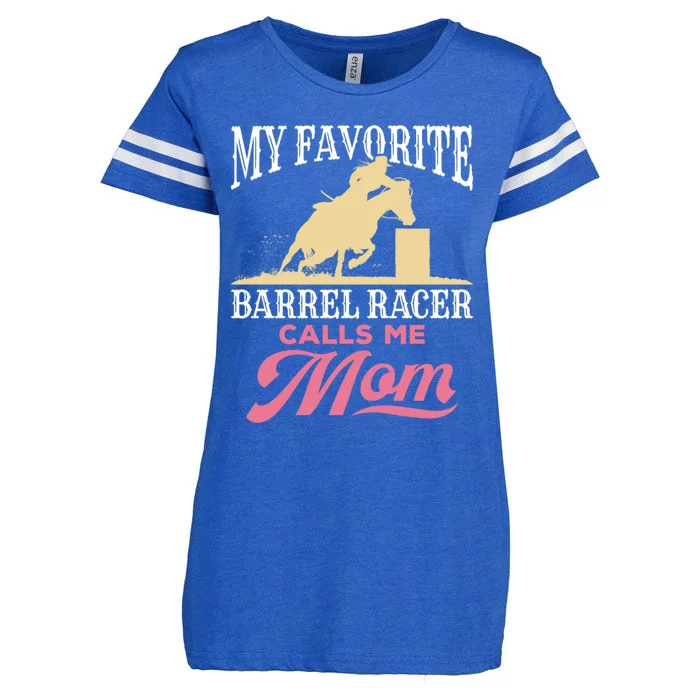 Barrel Racing Mom Horse Favorite Barrel Racer Mother's Day Gift Enza Ladies Jersey Football T-Shirt