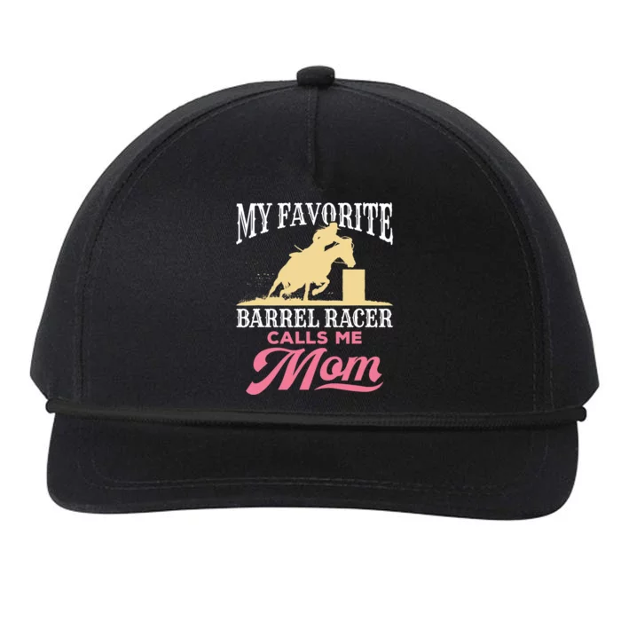 Barrel Racing Mom Horse Favorite Barrel Racer Mother's Day Snapback Five-Panel Rope Hat