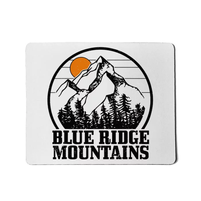 Blue Ridge Mountains Vintage Vintage Hiking Camping Gift Mousepad