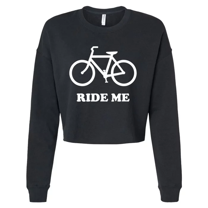 Bicycle Ride Me Cropped Pullover Crew