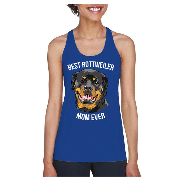 Best Rottweiler Mom Ever Gift Meaningful Gift Women's Racerback Tank