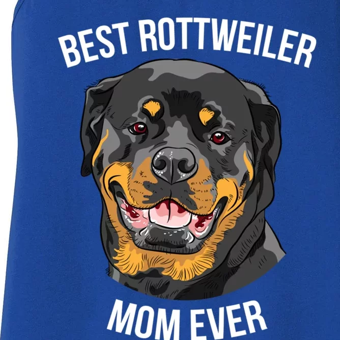 Best Rottweiler Mom Ever Gift Meaningful Gift Women's Racerback Tank