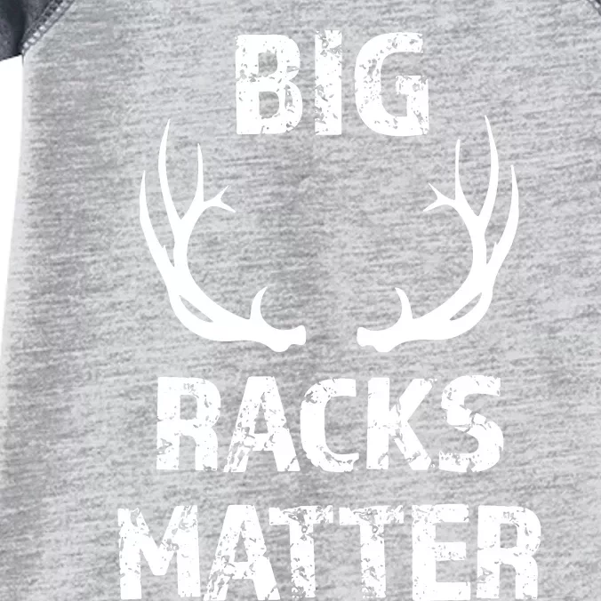 Big Racks Matter Funny Deer Buck Hunting Hunter Infant Baby Jersey Bodysuit