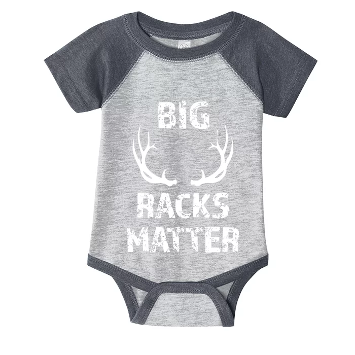 Big Racks Matter Funny Deer Buck Hunting Hunter Infant Baby Jersey Bodysuit