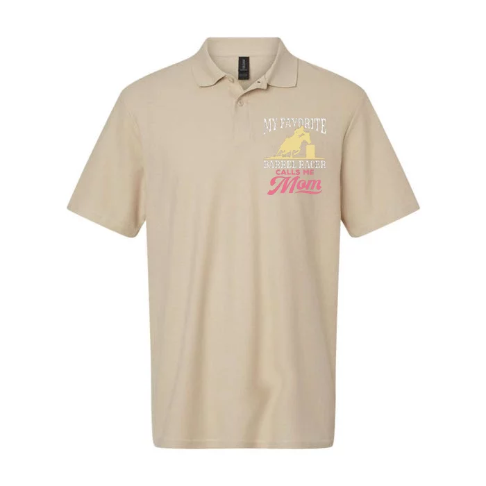 Barrel Racing Mom Horse Favorite Barrel Racer Mother's Day Softstyle Adult Sport Polo