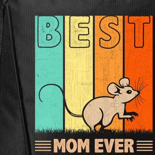 Best Rat Mom Ever Retro Graphic Mama Mother's Day Cute Gift City Backpack