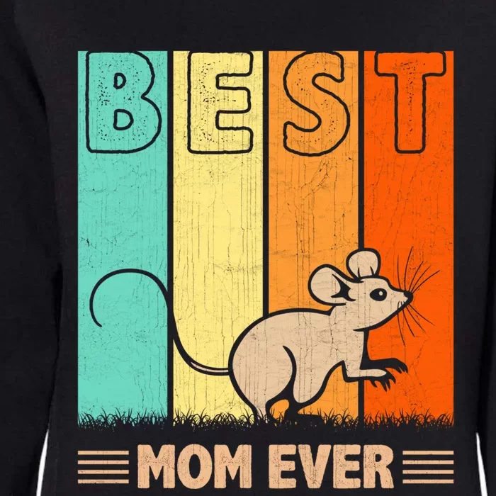 Best Rat Mom Ever Retro Graphic Mama Mother's Day Cute Gift Womens California Wash Sweatshirt