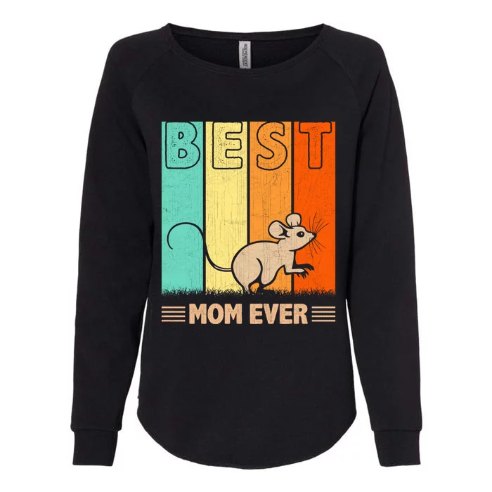 Best Rat Mom Ever Retro Graphic Mama Mother's Day Cute Gift Womens California Wash Sweatshirt