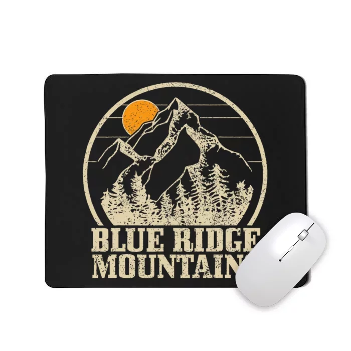 Blue Ridge Mountains Vintage Vintage Hiking Camping Gift Mousepad